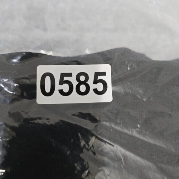 Exclusively Misook Midi Dress M Black Knit W/Side Slit Short Sleeve Minimalist - Picture 12 of 13